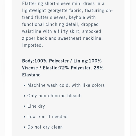 🔥Last 2🔥A&F Flutter mini dress - Picture 2 of 5